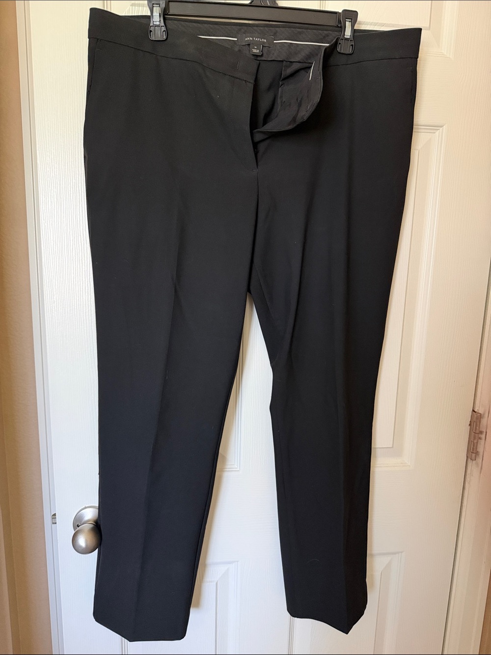 Ann Taylor Black Tailored Ankle Dress Pants